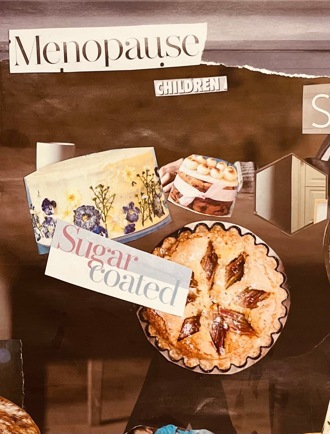 Collage artwork — Sugar Coated, food imagery